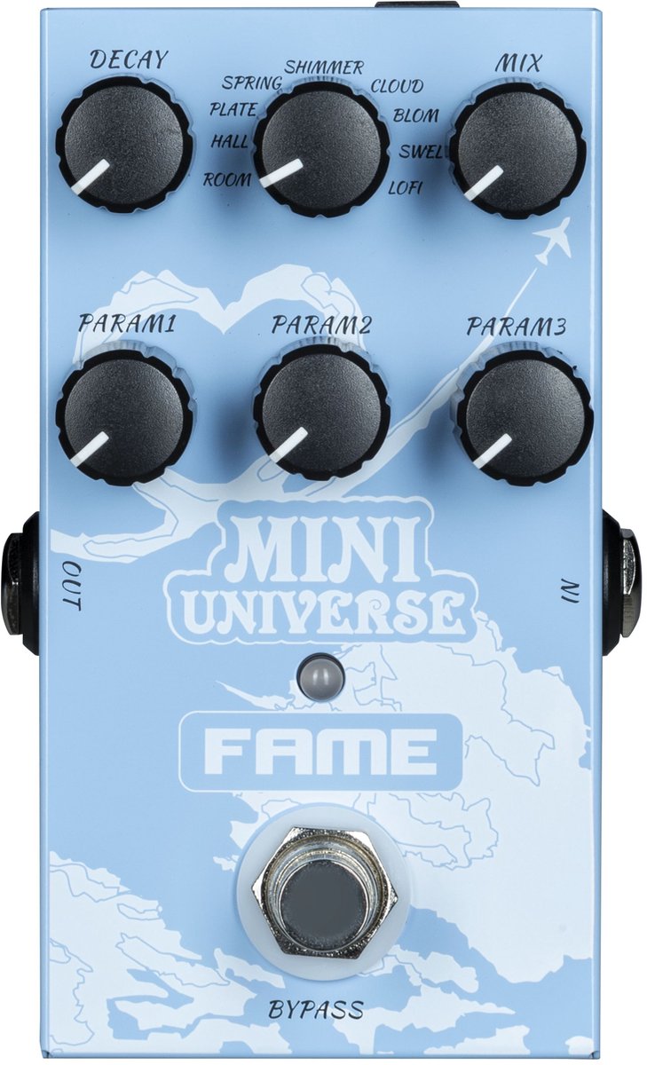 Fame Mini-Universe Multi-Reverb - Effect-unit voor gitaren