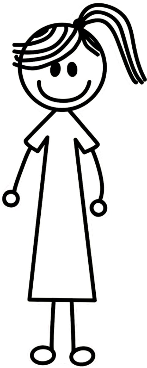 Meisje / dochter, autosticker