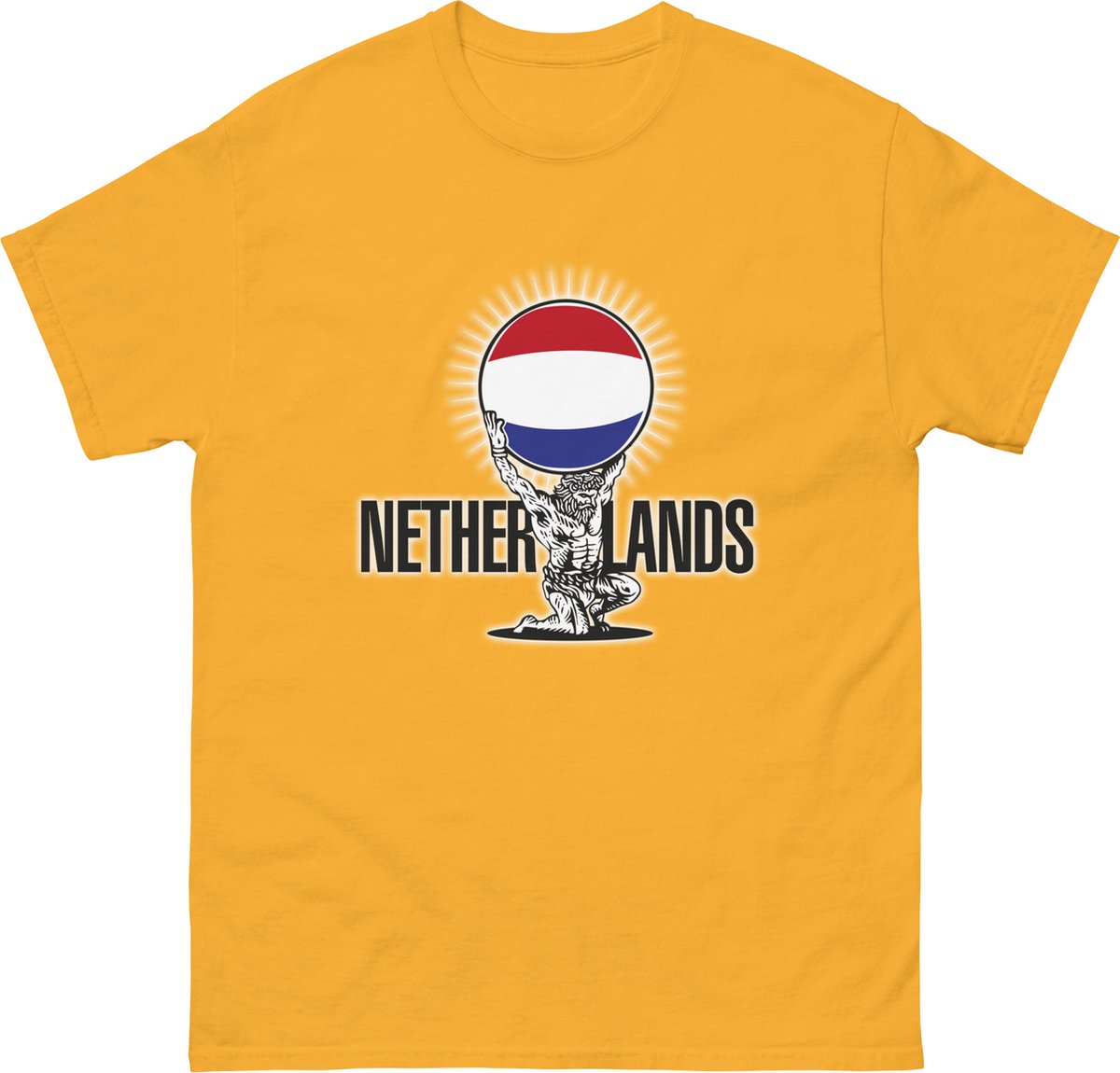 EK Voetbal 2024 T-shirt - Goudkleur, XL