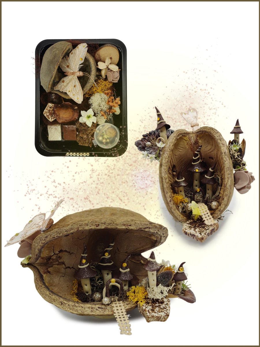 Fantasyatelier - Doe het zelf knutsel pakket - Kasteel in een nootje