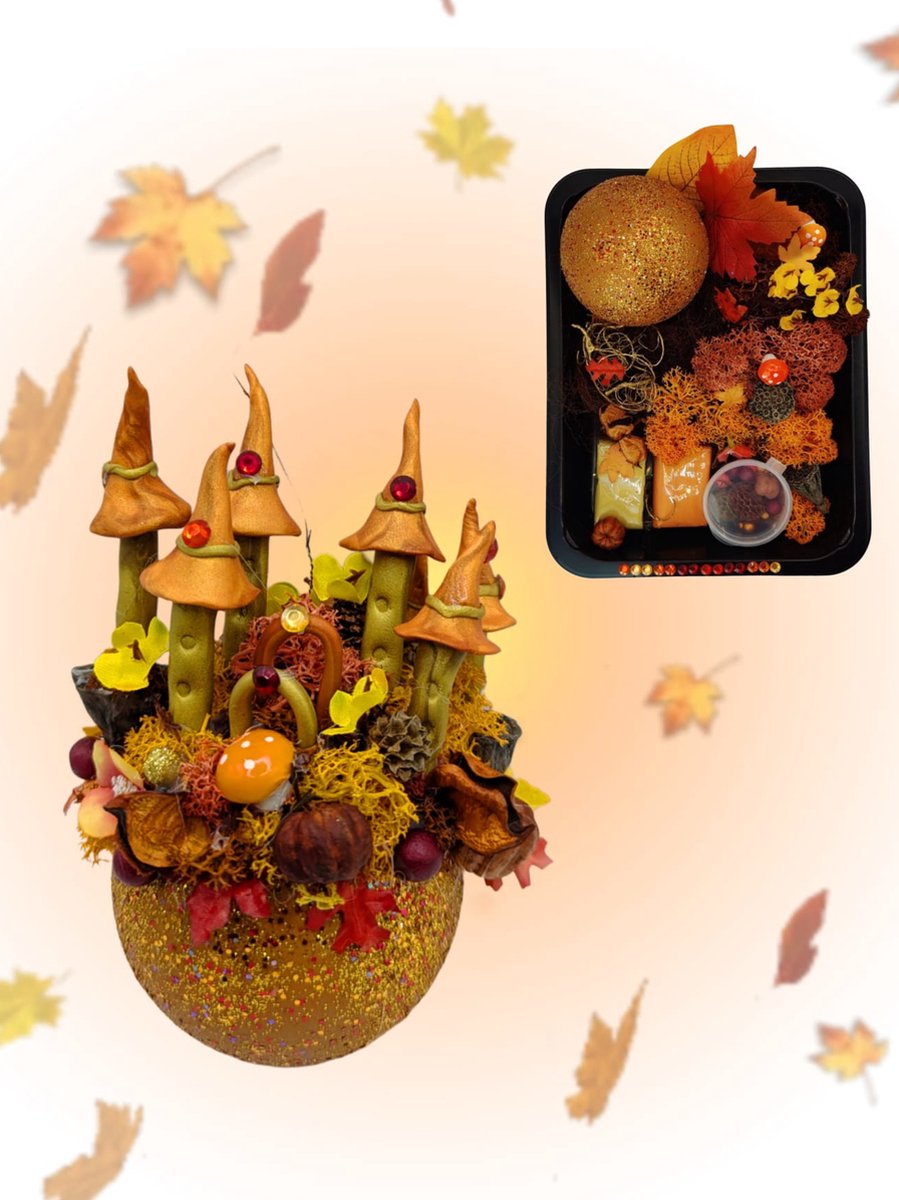 Fantasyatelier - Doe het zelf knutsel pakket - Kasteelbol - Herfst