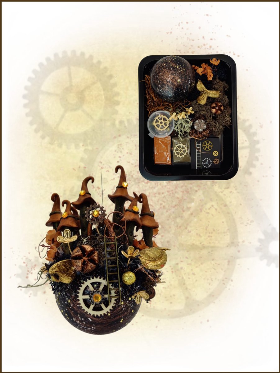 Fantasyatelier - Doe het zelf knutsel pakket - Kasteelbol - Steampunk