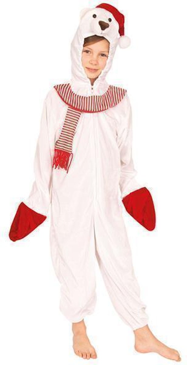 Verkleedkostuum ijsbeer voor kinderen 128