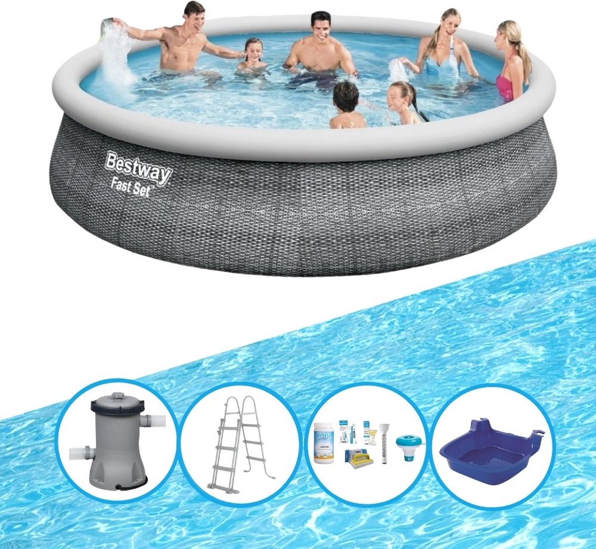 Zwembad Fast Set - 457x107 cm - Met accessoires
