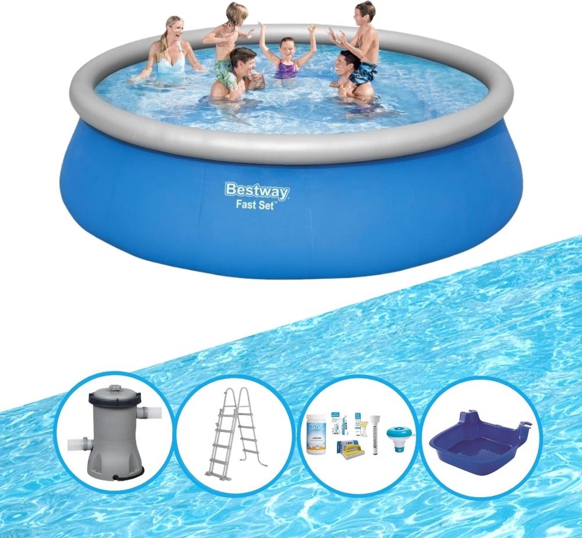 Zwembad Fast Set - 457x122 cm - Met accessoires
