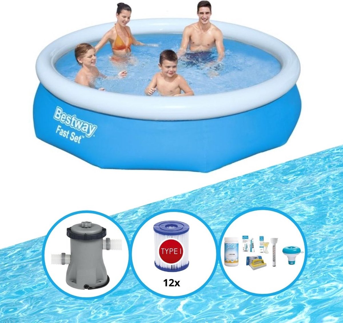 Zwembad Fast Set - Zwembad Bundel - 305x76 cm