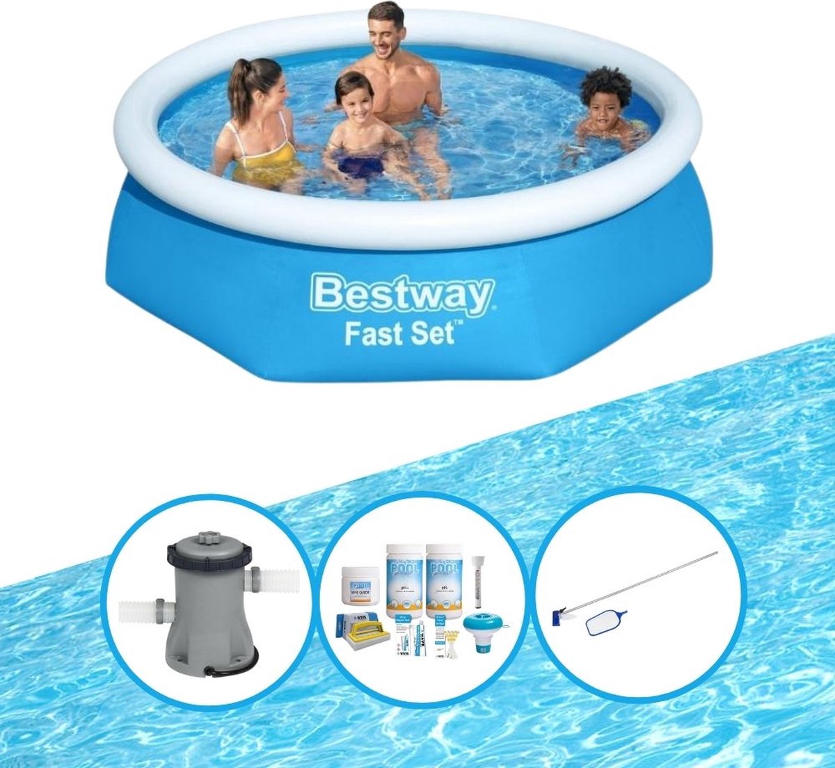 Zwembad Fast Set - Zwembadset - 244x61 cm
