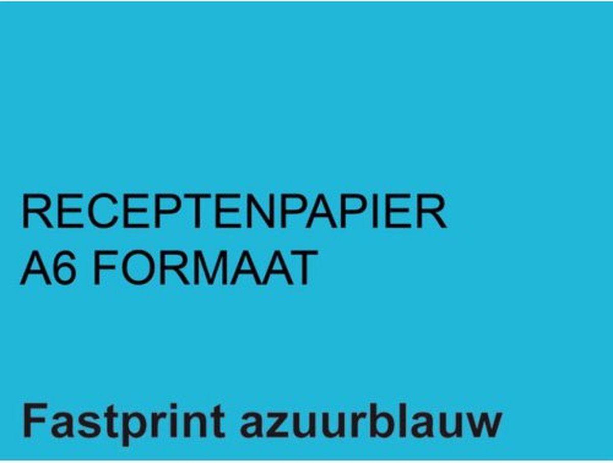 Receptpapier Fastprint A6 80gr Lichtblauw 2000vel