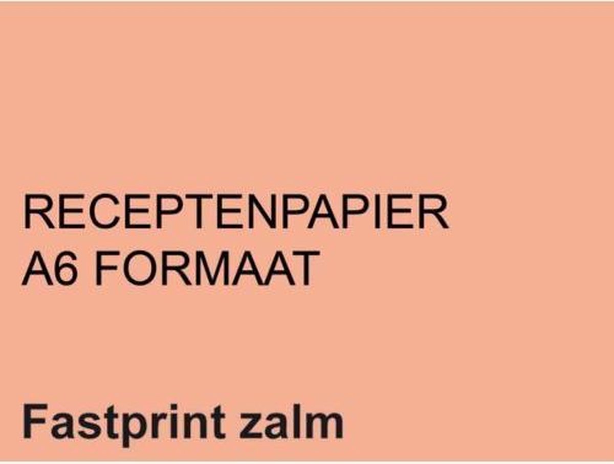 Receptpapier Fastprint A6 80gr zalm 2000vel