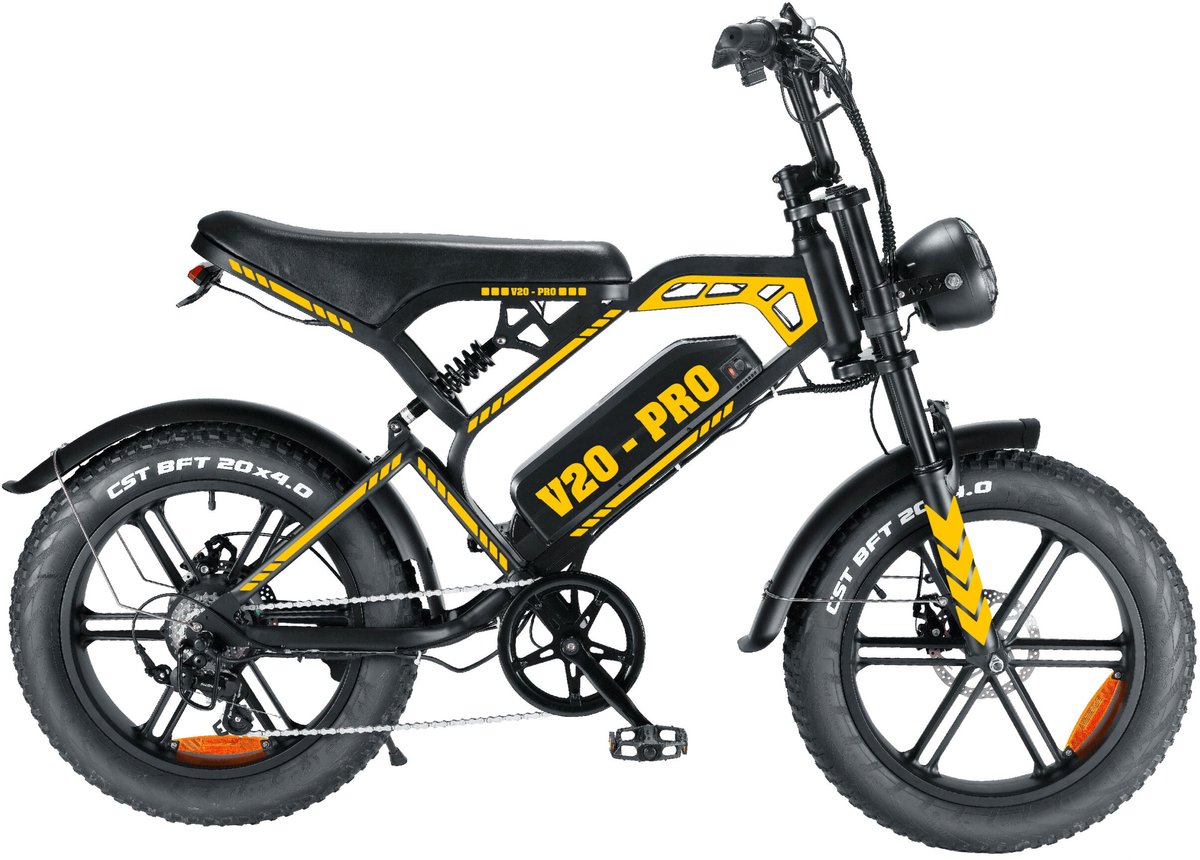 Sunflower Yellow Fatbike C80 – Zonnig en Vrolijk - Geen fatbike, alleen de sticker