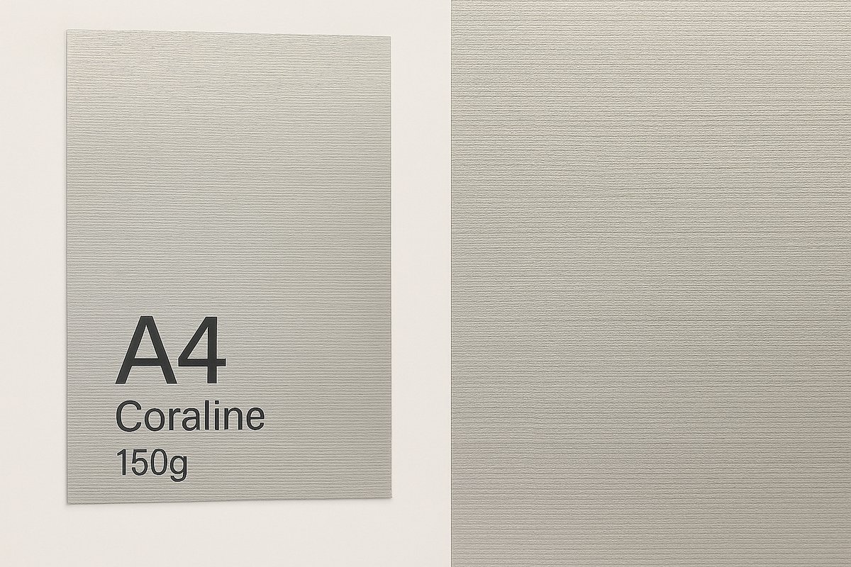 Favini® – 30 vel Coraline Persing Papier – A4 – Hoogwit – Cardstock - 150 g/m² – Enkelzijdig Geperst – Embossed Structuur – Zuurvrij Zwaar Papier