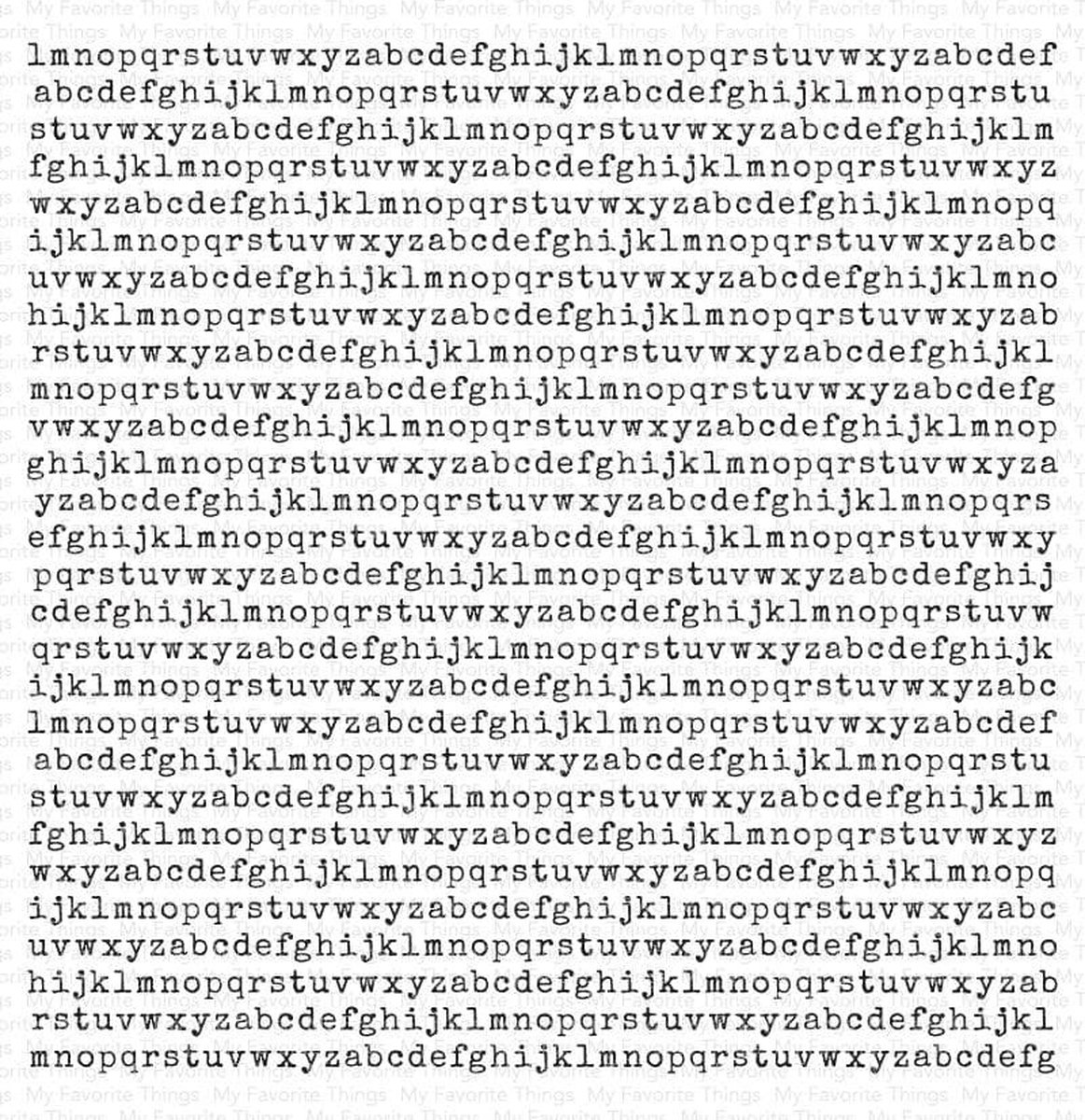 Typewriter Text Background Rubber Stamp (BG-154)