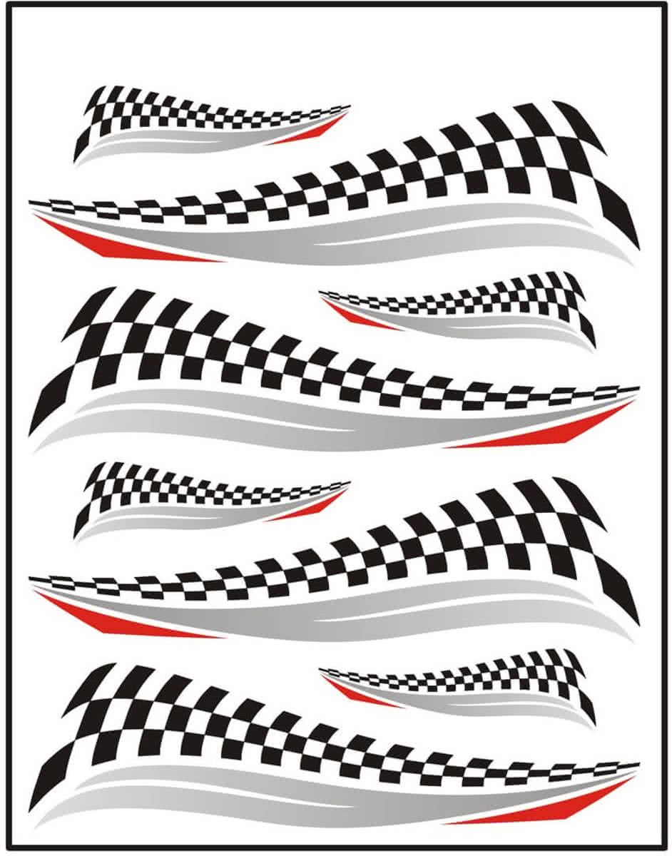 Fc Fietsstickers Finish Vlag 24 X 20 Cm