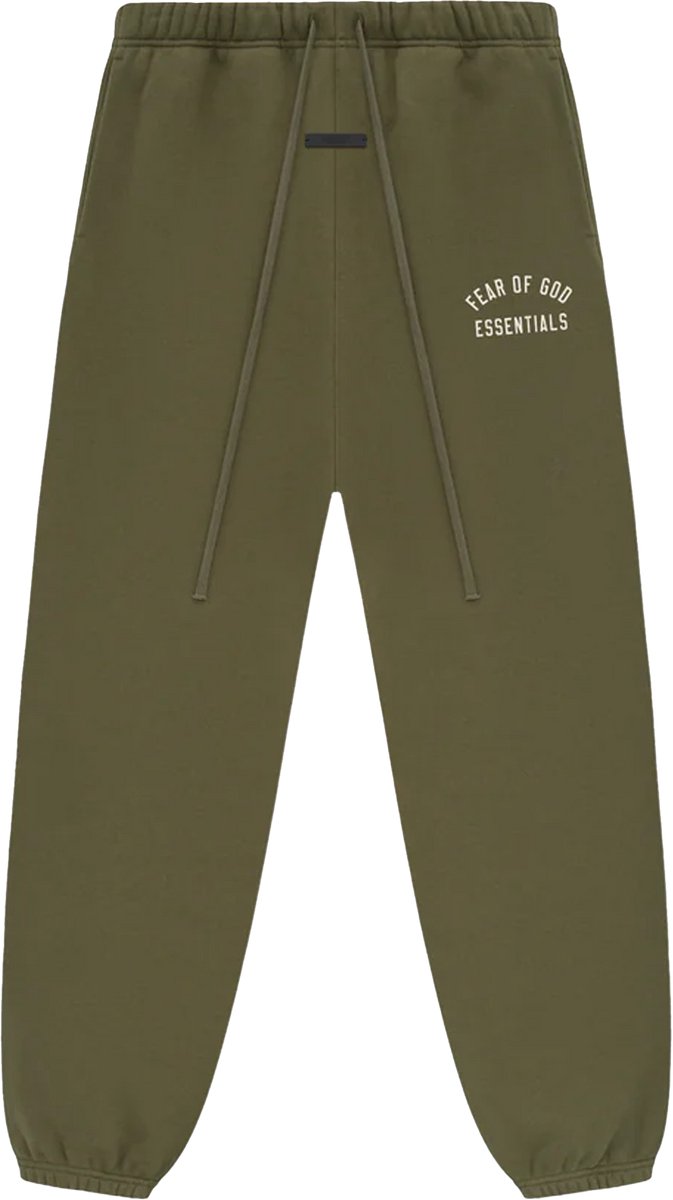 Fear of God Essentials Fleece Joggingbroek Militair.