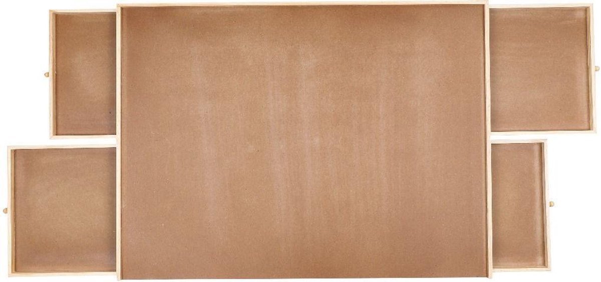 FEDEC Puzzelplaat met lades - 76x57cm - Voor 1000 Stukjes - Hout