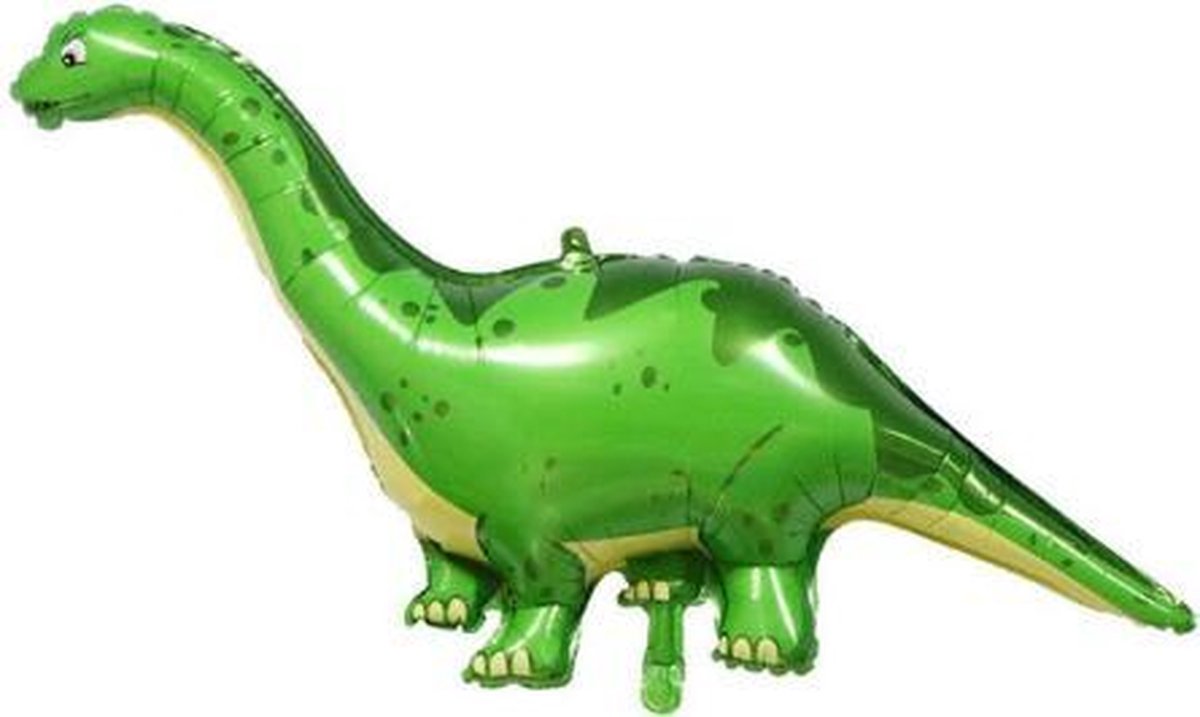 Dino ballon groen - XXL - 55x128cm - Ballonnen - Dino feest - Thema feest - Verjaardag - Helium ballon - dinosaurus ballon - Folie ballon