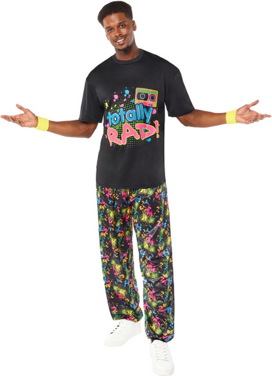 Totally Rad 80s Retro Kostuum Heren - Maat M