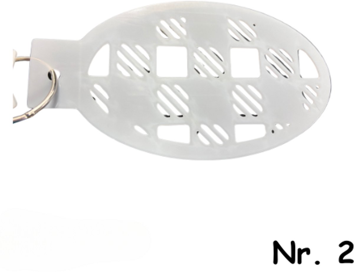 Schminksjabloon - abstract vierkant (nr. 2) - 12cm