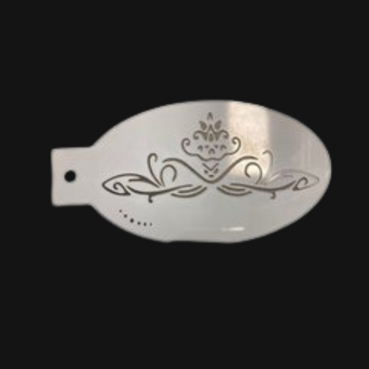 Schminksjabloon - diadeem (nr. 57) - 12cm