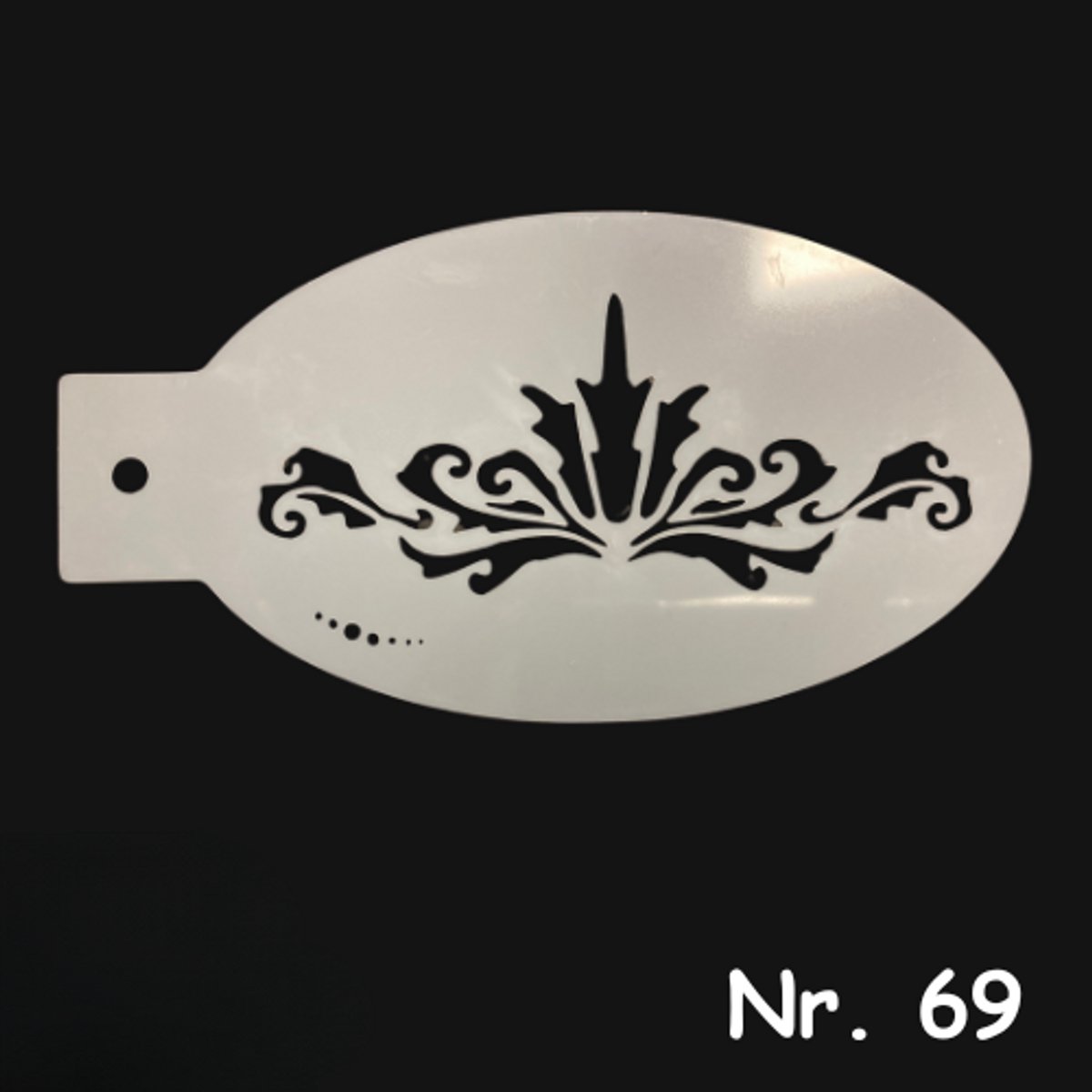 Schminksjabloon - diadeem (nr. 69) - 12cm