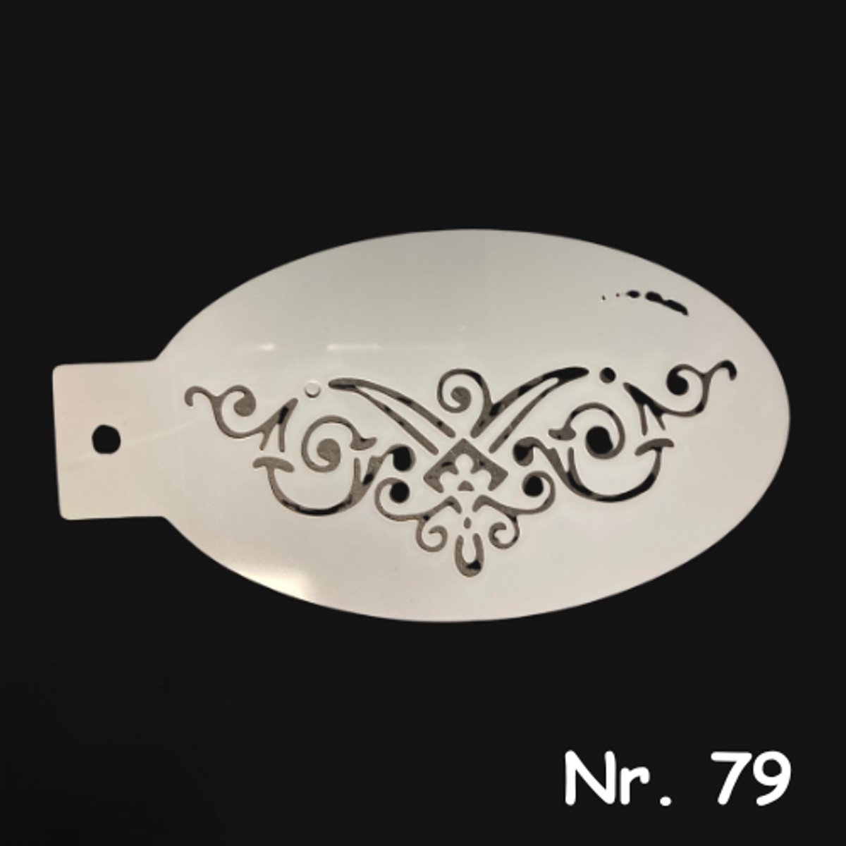 Schminksjabloon - diadeem (nr. 79) - 12cm