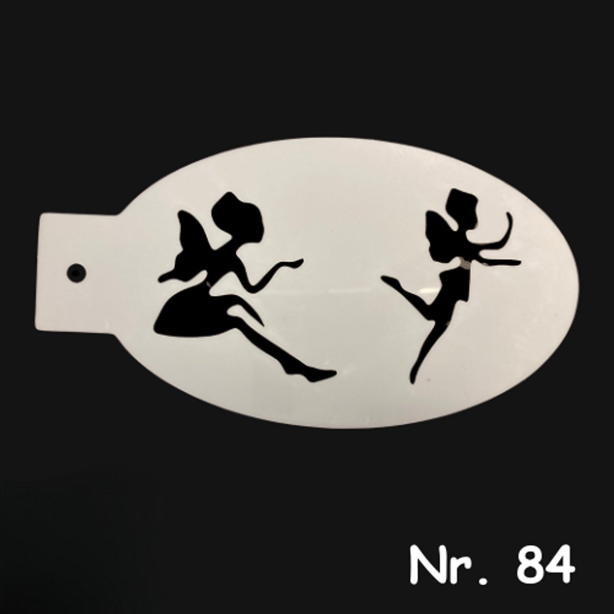 Schminksjabloon - elfjes (nr. 84) - 12cm