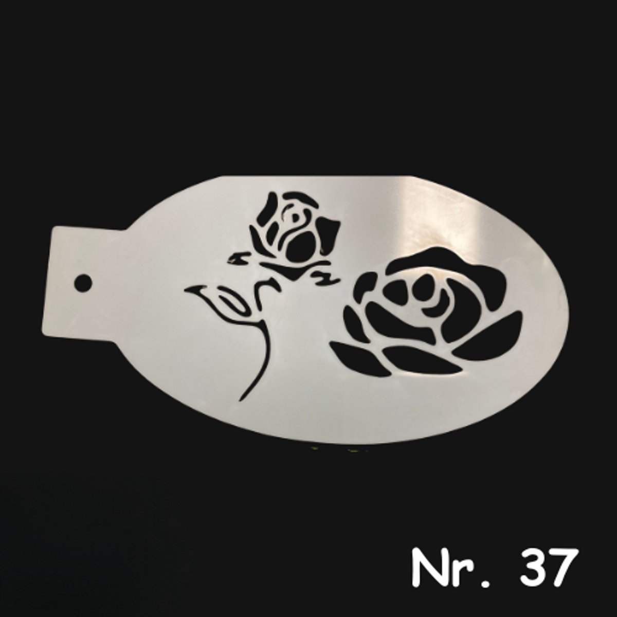 Schminksjabloon - rozen (nr. 37) - 12cm