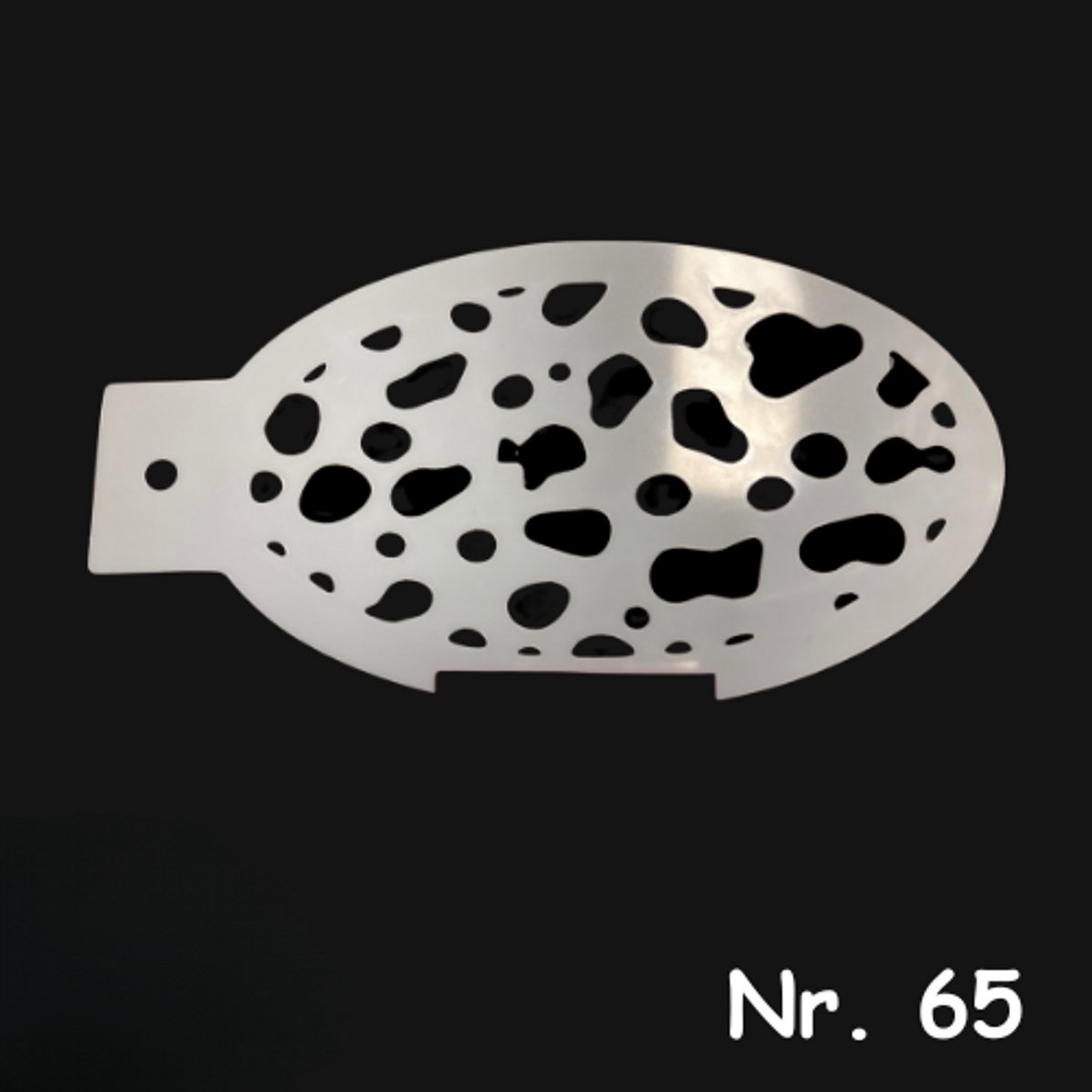 Schminksjabloon - vlekken klein (nr. 65) - 12cm
