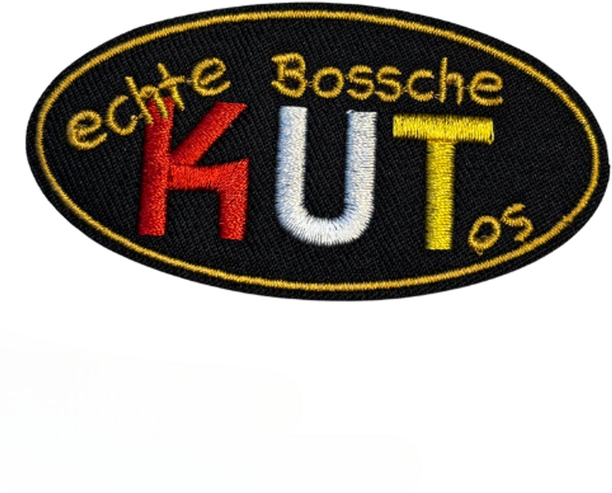 Strijkembleem/applicatie, echte bosche KUTos - Oeteldonk- Feestjecreatief