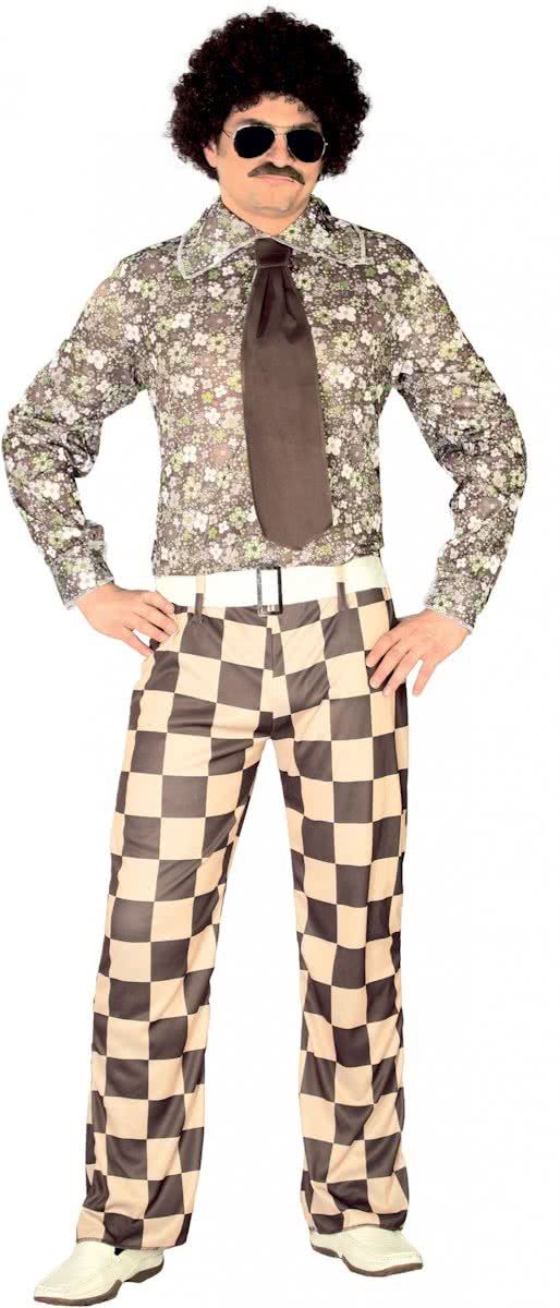 Jaren 70 hippie kostuum voor mannen - Verkleedkleding - Maat L