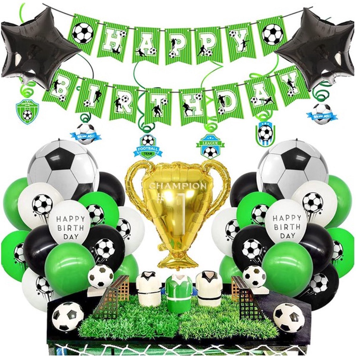 FeestmetJoep® Verjaardag versiering - Voetbal verjaardag decoratie