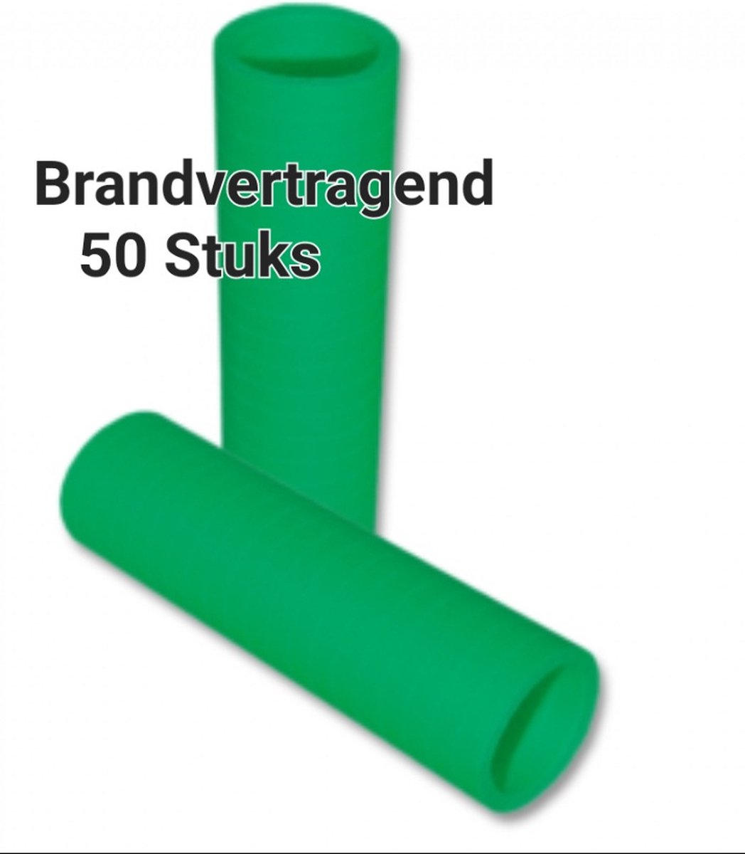 Serpentine BRANDVERTRAGEND, Brandveilig, Groen , 50 rolletjes, Carnaval, Verjaardag, Horeca, Voetbal, WK, Kerst