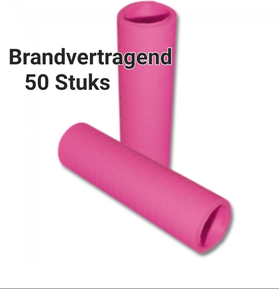 Serpentine BRANDVERTRAGEND, Brandveilig, Pink , 50 rolletjes, Carnaval, Verjaardag, Horeca, Sweet Sixteen