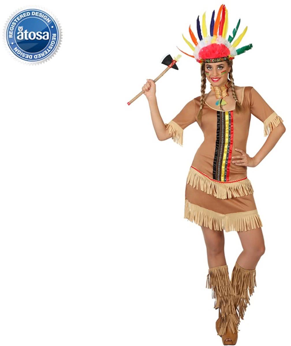 Verkleed Kostuum Indiaan vrouw-Maat:XS-S