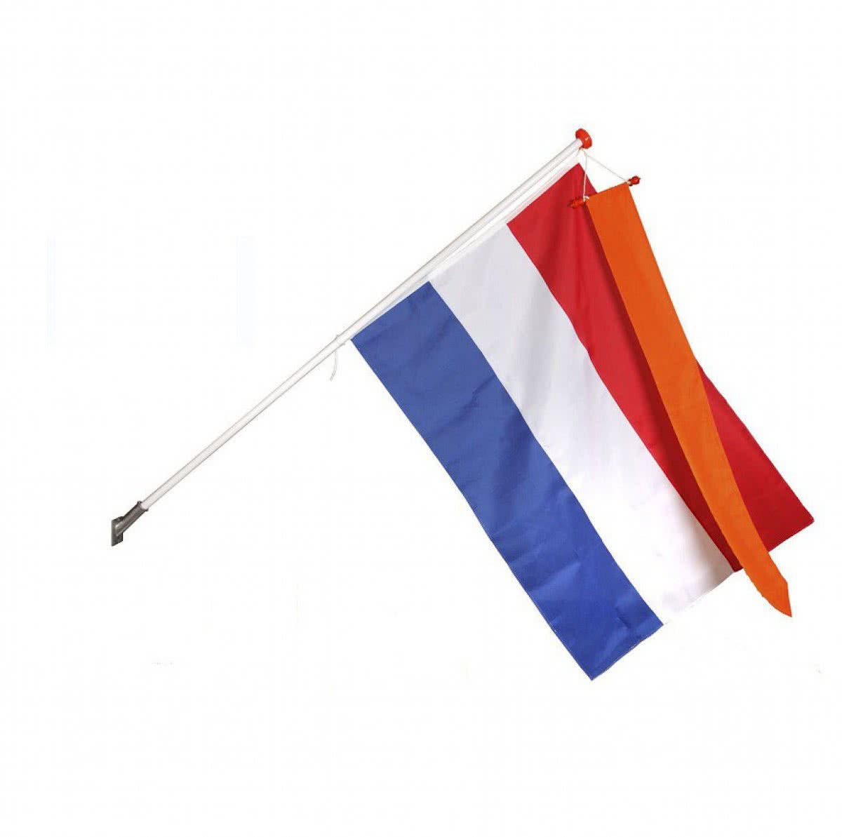 Oranje wimpel feestwinkel van hommel