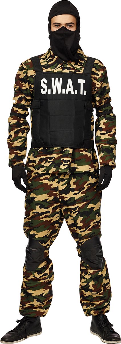 S.W.A.T army kostuum - Maatkeuze: Maat 54