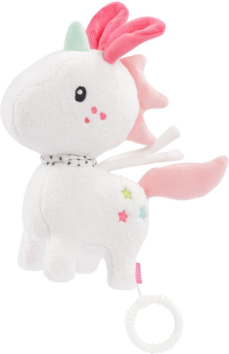 Fehn Aiko & Yuki Muziekdoos Eenhoorn 20 Cm Wit