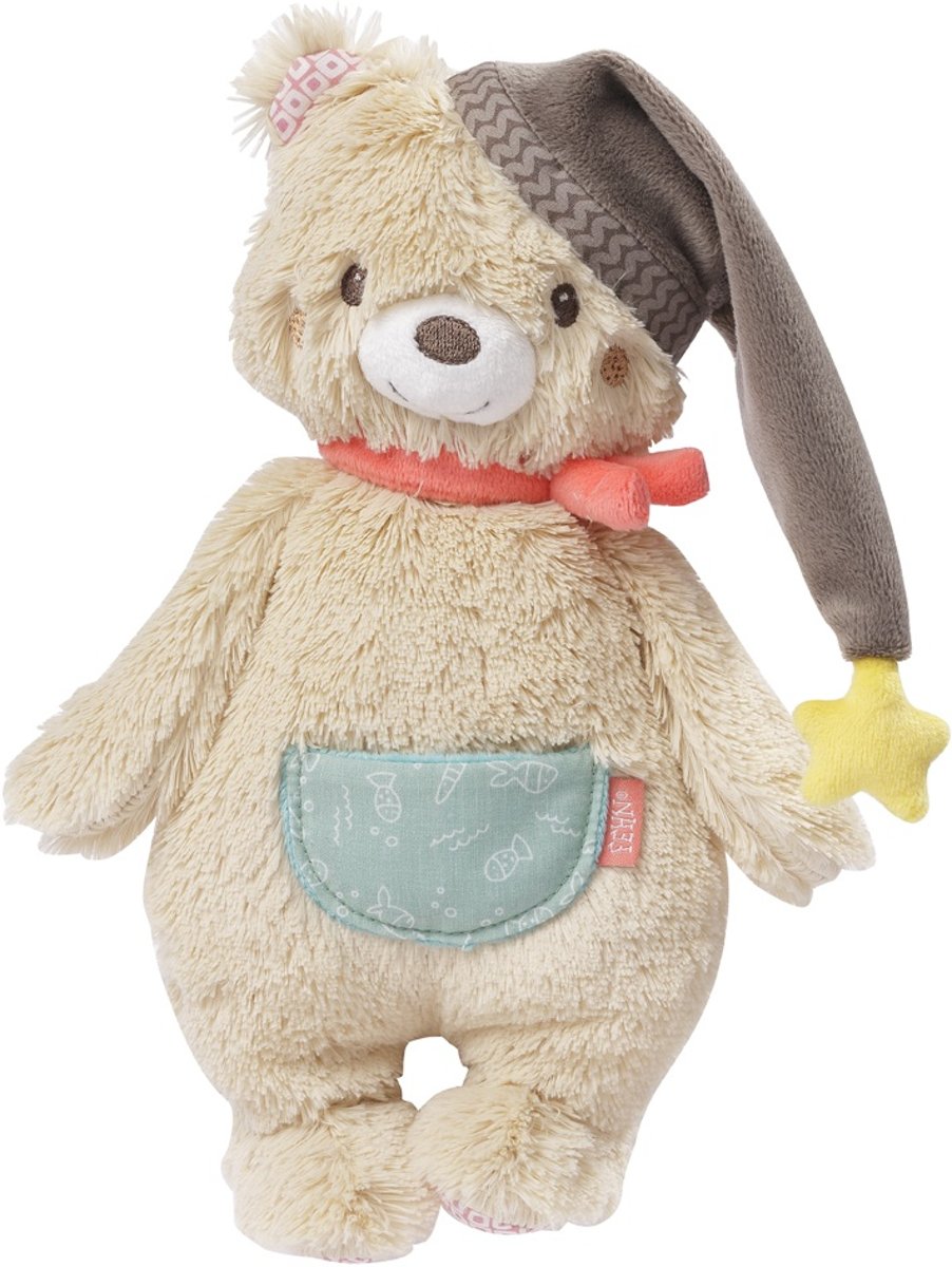 Fehn Knuffelbeer Bruno 25 Cm Beige