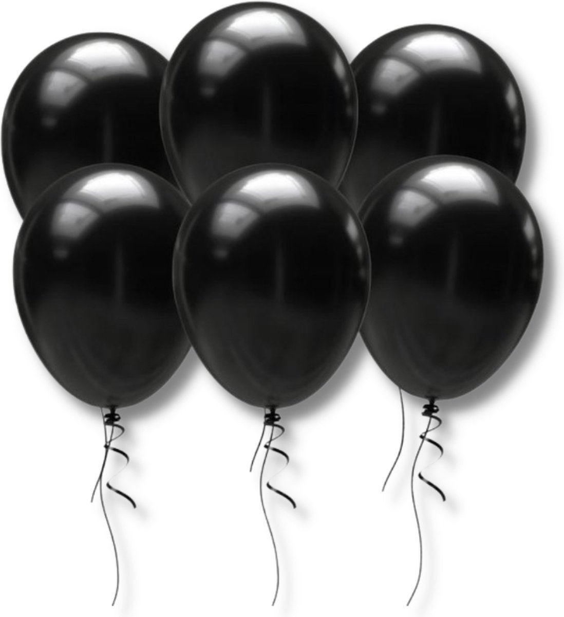 Festivz 40 stuks Zwart Ballonnen – Decoratie – Feestversiering – Black - Black Latex - Verjaardag - Bruiloft - Feest - Halloween