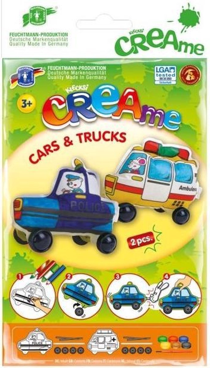 Feuchtmann Klecksi Creame Cars & Trucks: Politie En Ambulance