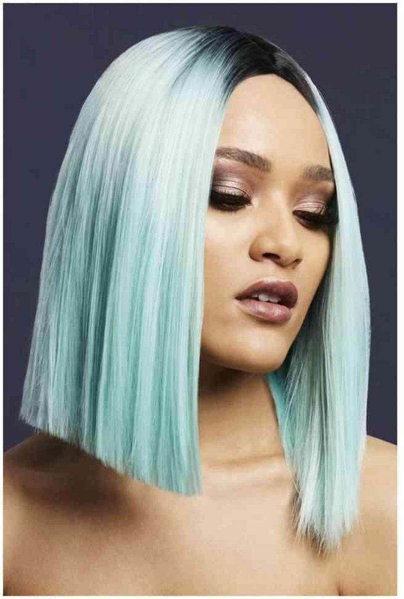   Pruik Kylie Two Toned Blend Peppermint Groen