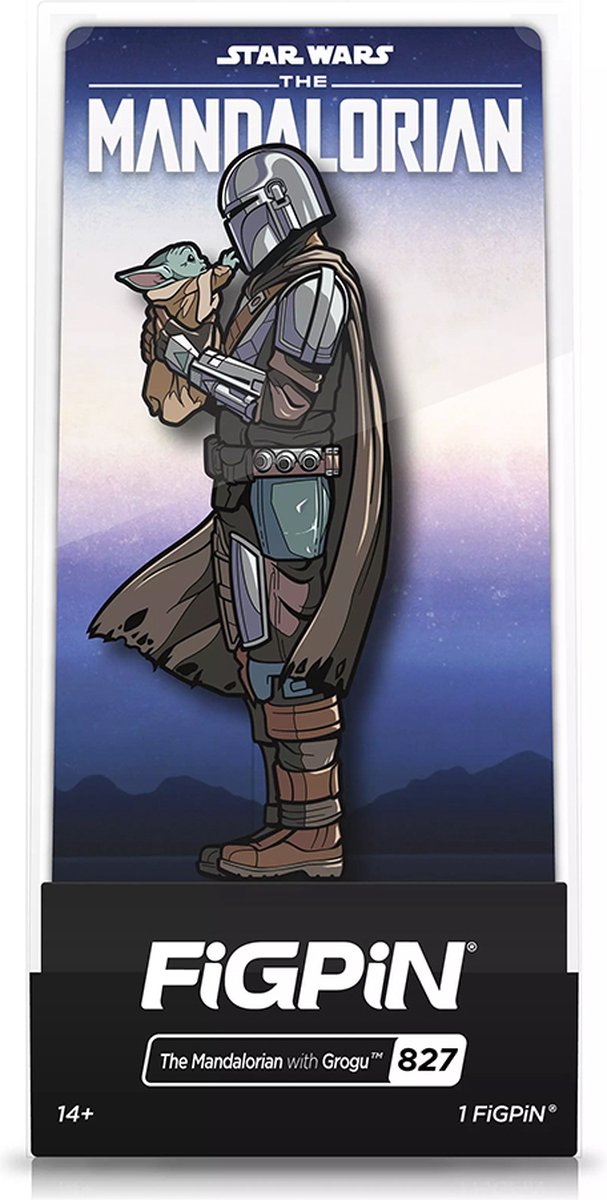 FiGPiN Star Wars The Mandalorian - VerzamelPin - The Mandalorian with Grogu - 827