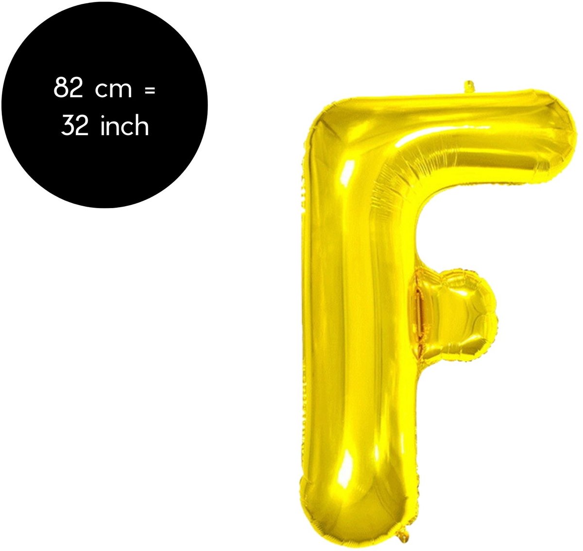 Fienosa Letter Ballonnen - Letter F - Goud - Kleur Goud - 82 cm - Helium Ballon - Verjaardag Ballon - Verjaardag versiering