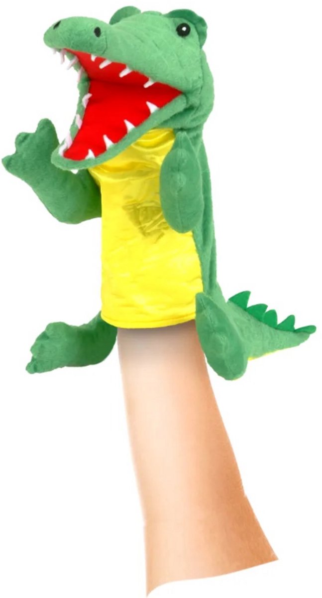 Fiesta Crafts krokodil handpop speelgoed - educatief en creatief.