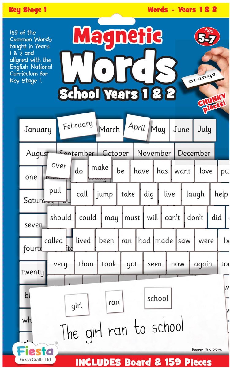 Fiesta Crafts Magnetic First Words - Years 1 & 2