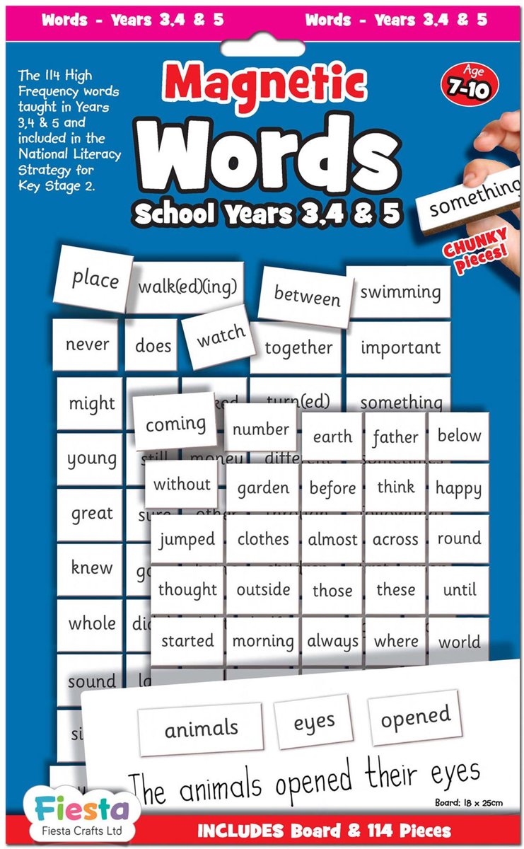 Fiesta Crafts Magnetic First Words - Years 3, 4