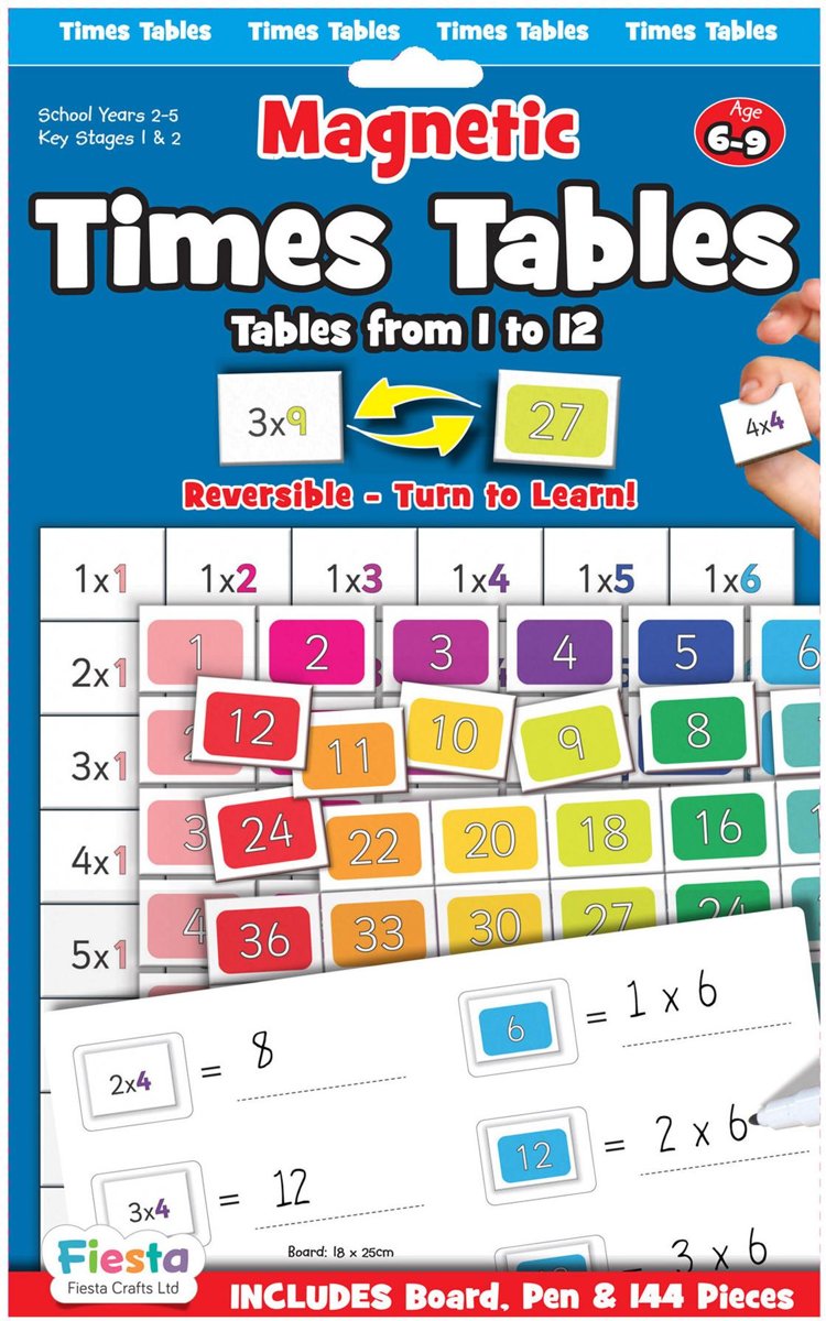 Fiesta Crafts Magnetic Times Table
