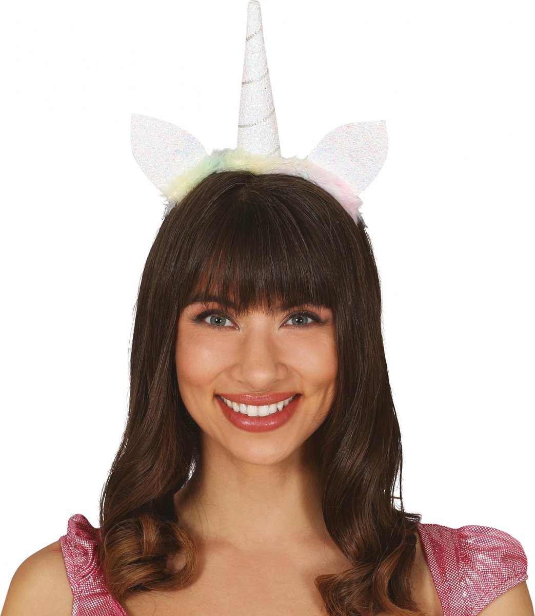Fiestas Guirca Haarband Unicorn Dames Polyester Wit One-size