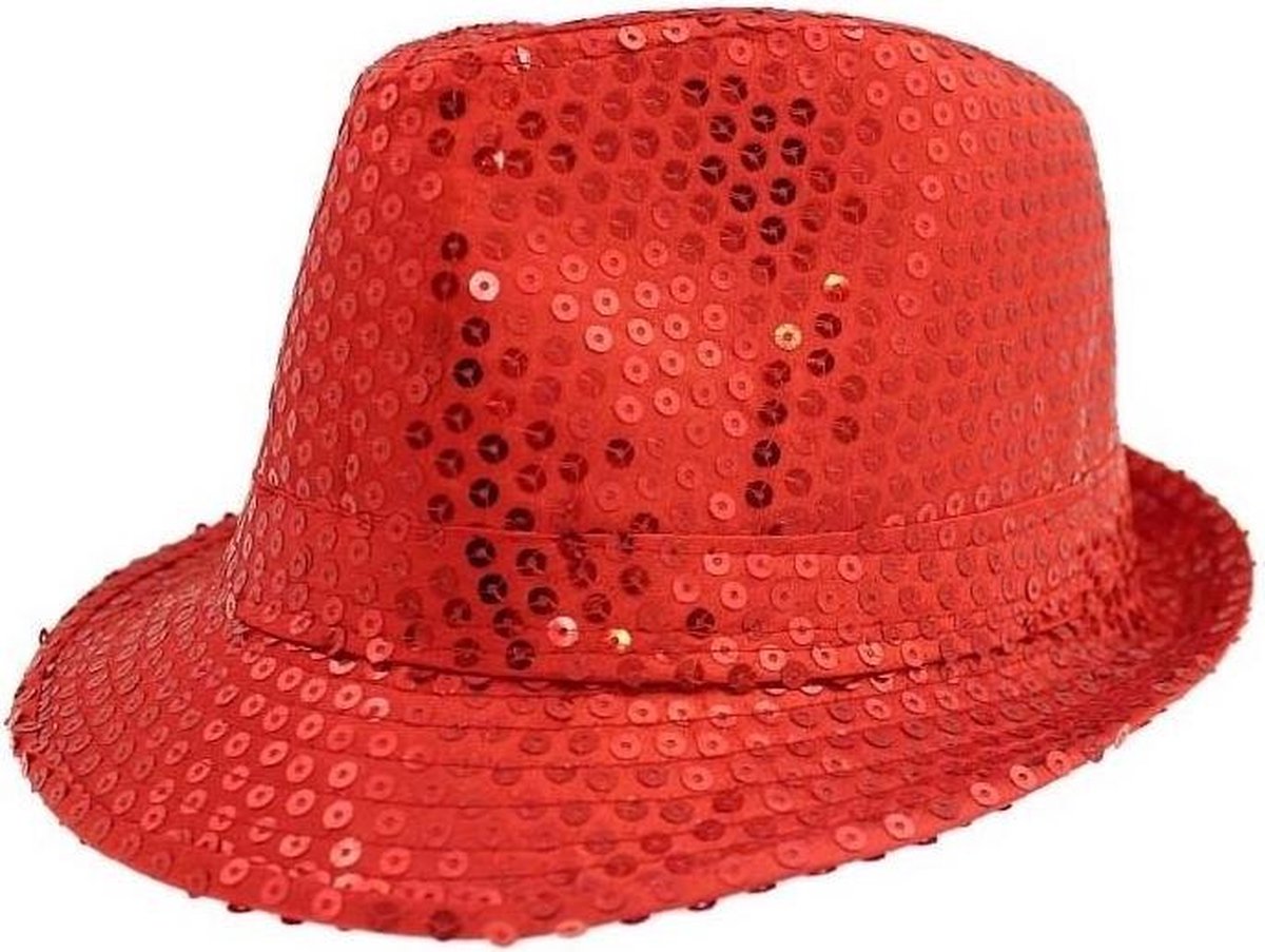Fiestas Guirca Hoedje Pailletten Polyester Rood