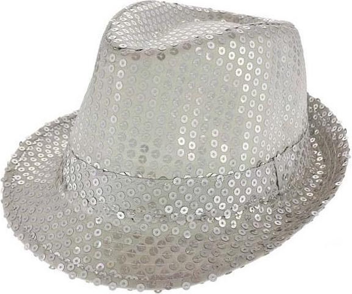 Fiestas Guirca Hoedje Pailletten Polyester Zilver